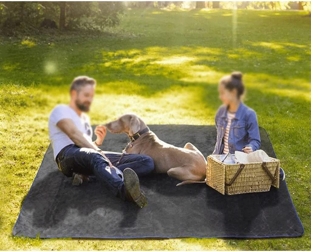 Koc Piknikowy Mata Piknikowa 57 "X 79" wodoodporne koce piknikowe bardzo duże, odkryty przenośny składany koc koc kempingowy wycieczka mata trawnikowa dla rodziny Koc Plażowy Do Parku(B)
