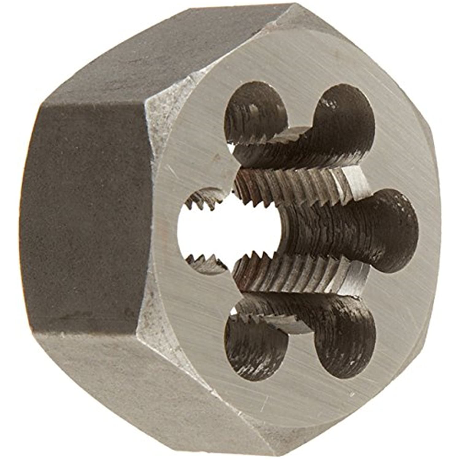 Drill America DWT Series Qualtech Carbon Steel Hex Rethreading Die, 3/4"-10 Size (Pack of 1) — view 10