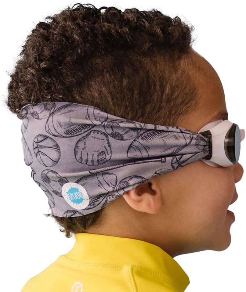SWIM GOGGLES with Fabric Strap - Adult & Kids Swim Goggles - Around The World Theme