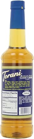 Torani Sugar-Free Syrup, Classic Caramel, 25.4-Ounce Bottle by Torani