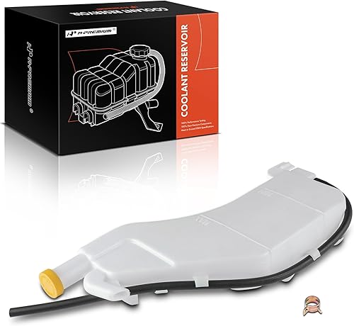 A-Premium Tanque de depósito de recuperación de desbordamiento de refrigerante del motor [con tapa y tubería] Compatible con Nissan Sentra 2013-2019