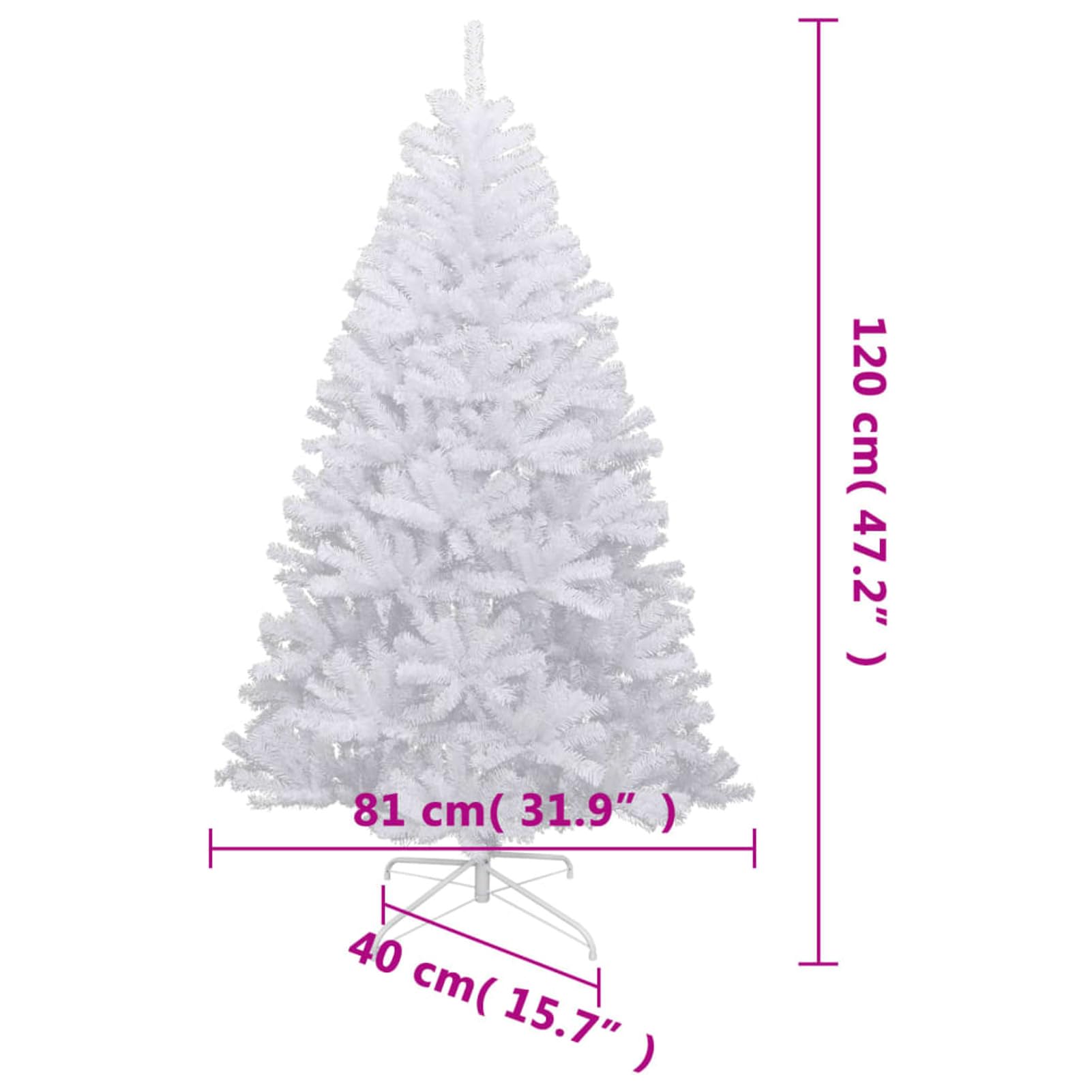 ShGaxin Árbol de Navidad Artificial con bisagras y Nieve flocada 120 cm, Christmas Tree Decorations, Abeto Artificial árbol, Arbol De Navidad 356772