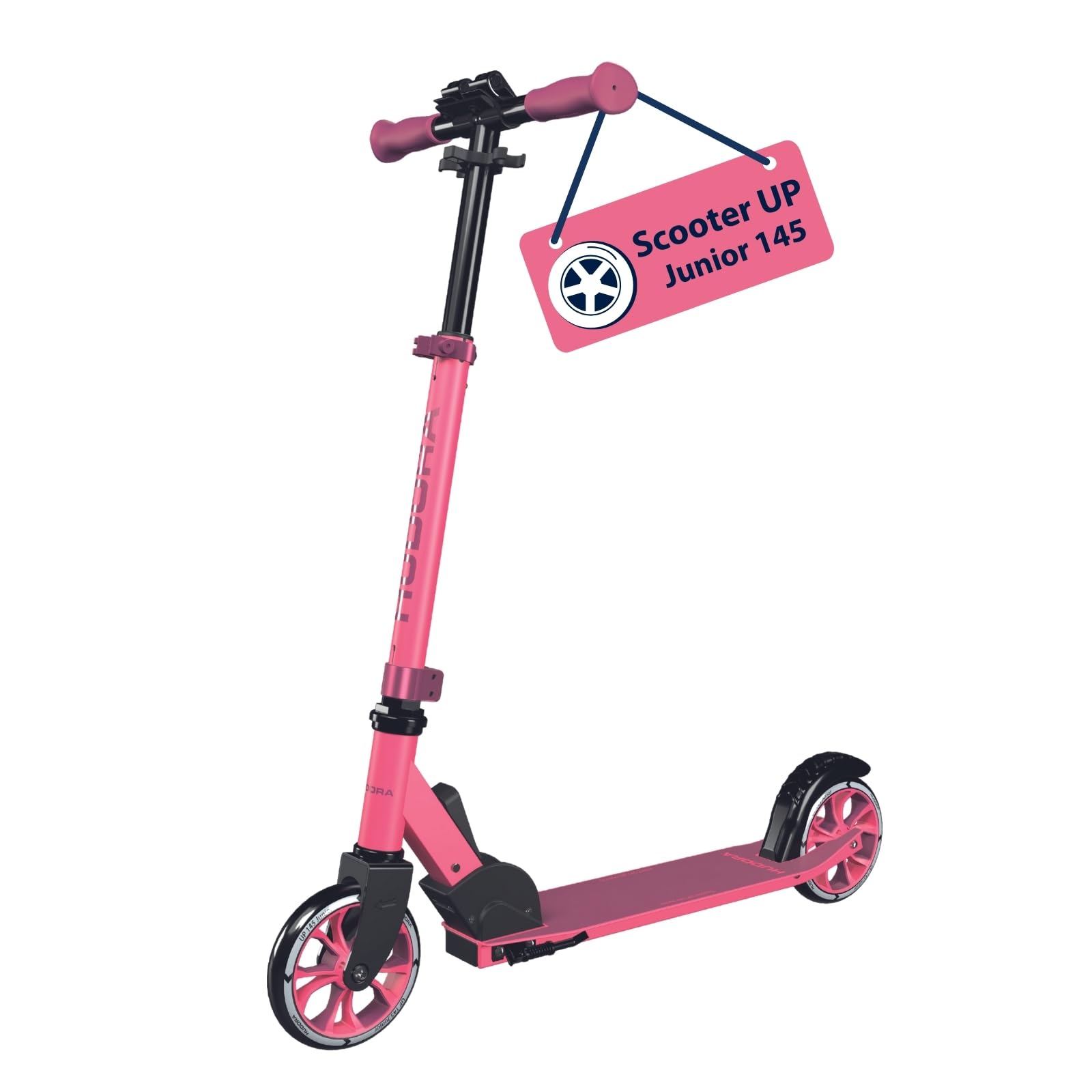 Scooter Up 145 Junior - Hochwertiger & sicherer Kinder Roller ab 3 Jahre - Zusammenklappbarer City Roller mit 145 mm Rollen - Höhenjustierbarer Scooter für Jungen & Mädchen bis 60 kg