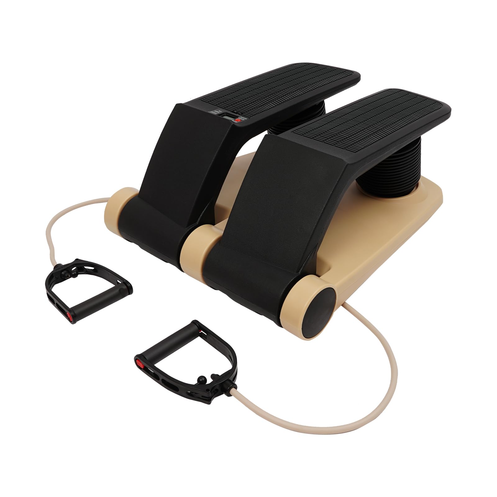 Stepper per casa, portata 150 kg, 5 tensioni, display LCD | Fascia di resistenza per le articolazioni, regolabile in 5 posizioni, Twist Stepper, tempo e calorie, antiscivolo