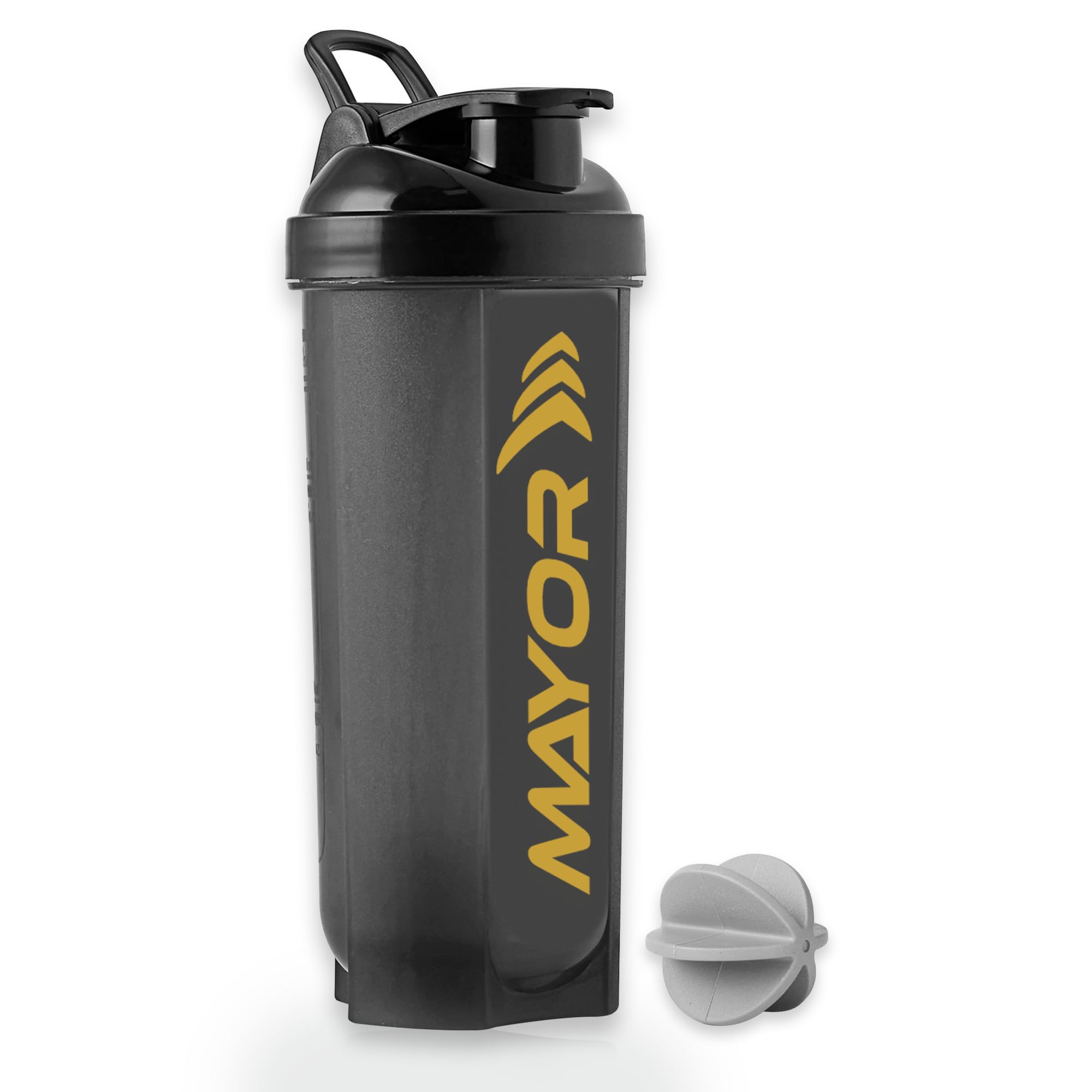 Mayor 700 ml Bottles For Protein Shaker, Ideal For Protein, Pre Workout, BCAAs & Water BPA Free Material (Pack of 1, Black)-image-44