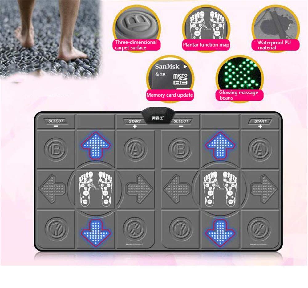Bezprzewodowy pad do gier, konsola do gier somatosensorycznych 3D Double Yoga, telewizor i komputer Somatosensoryczny pad do tańca podwójnego zastosowania ()