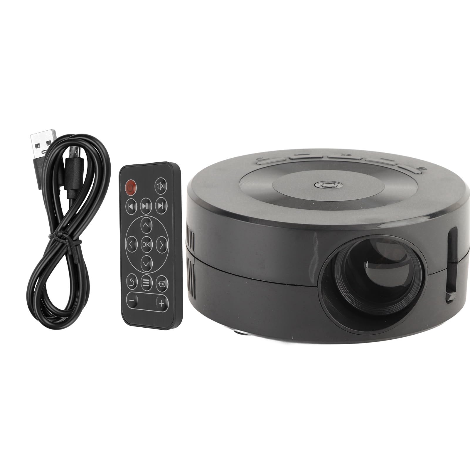 Mini Proiettore, Proiettore Cinematografico Portatile, Smart Phone Stesso Schermo Videoproiettore Home Theater per IOS e per Telefono Android, per Laptop, TV