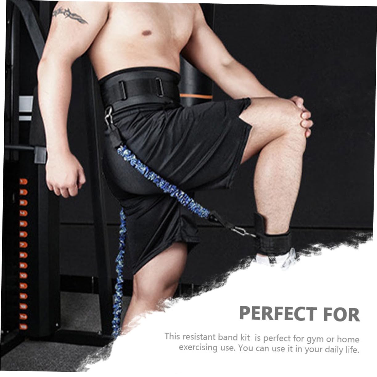 UPKOCH Banda de Resistencia para Entrenamiento de Salto Equipo de Fitness para Casa Bandas de Tobillo Portátiles Herramienta para Entrenar Fuerza de Piernas Reutilizables para Interior