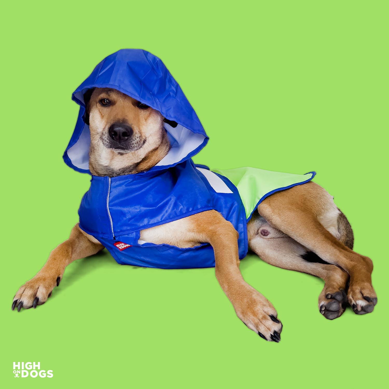See full amazon price history chart for High On Dogs Blue/Green Dog Raincoat with Hoodie - Chest Cover, Leash Hole, Fully Adjustable - Size XL/26 High On Dogs Blue/Green Dog Raincoat with Hoodie - Chest Cover, Leash Hole, Fully Adjustable - Size XL/26 (B0CXXT54LS) Amazon Price History, Amazon Price Tracker
