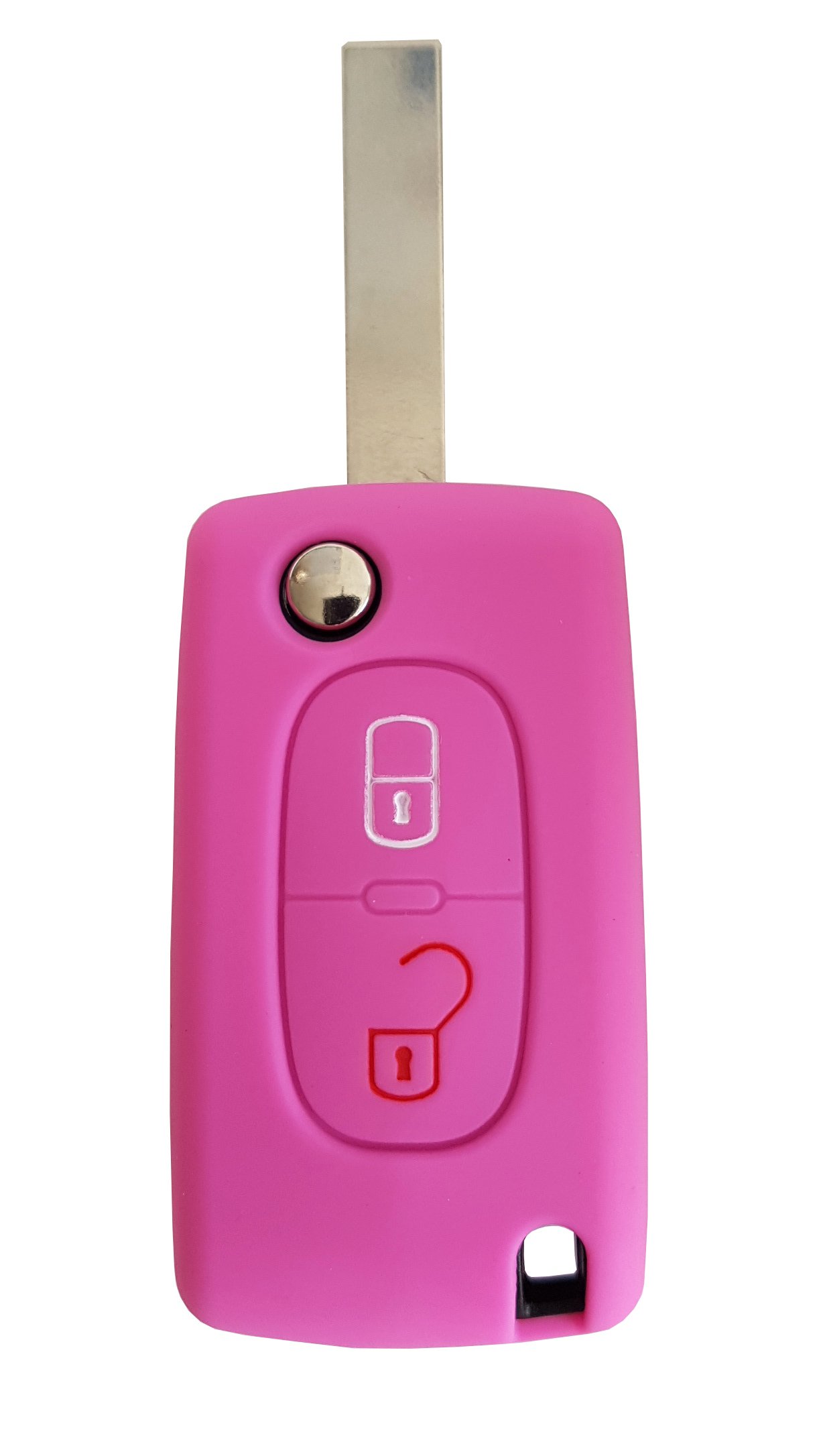 Custodia in silicone per chiave auto a 3 pulsanti per Citroen