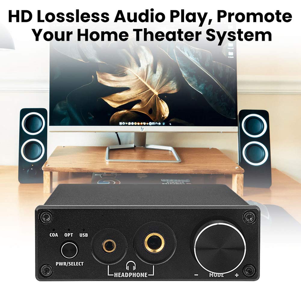 Decodificatore audio, decodificatore audio senza perdita DAC, convertitore da digitale ad analogico, amplificatore per cuffie DAC, uscita USB/coassiale/ottica RCA/amplificatore per