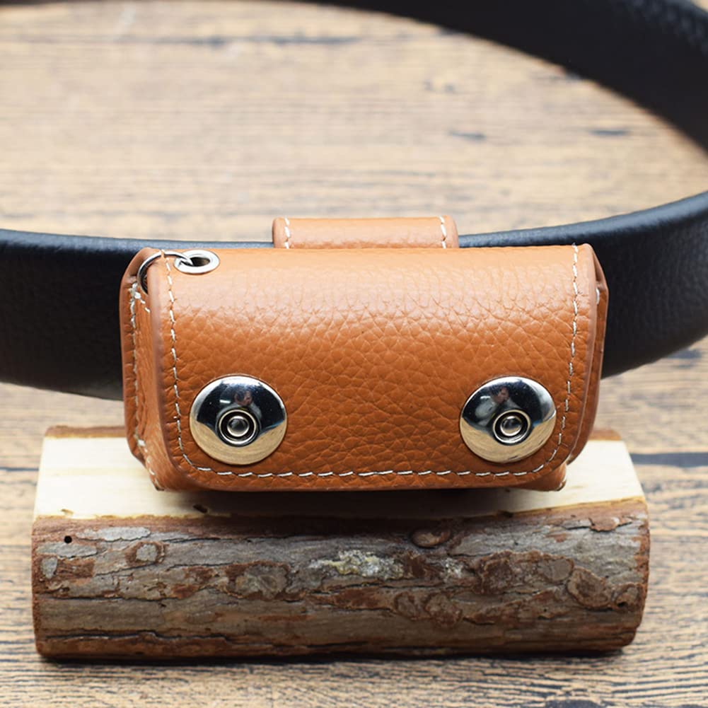 Ihreesy Genuine Cowhide Leather Key Holder Wallet - Vintage Brown, Holds 6 Keys, Cards & Cash - View #7