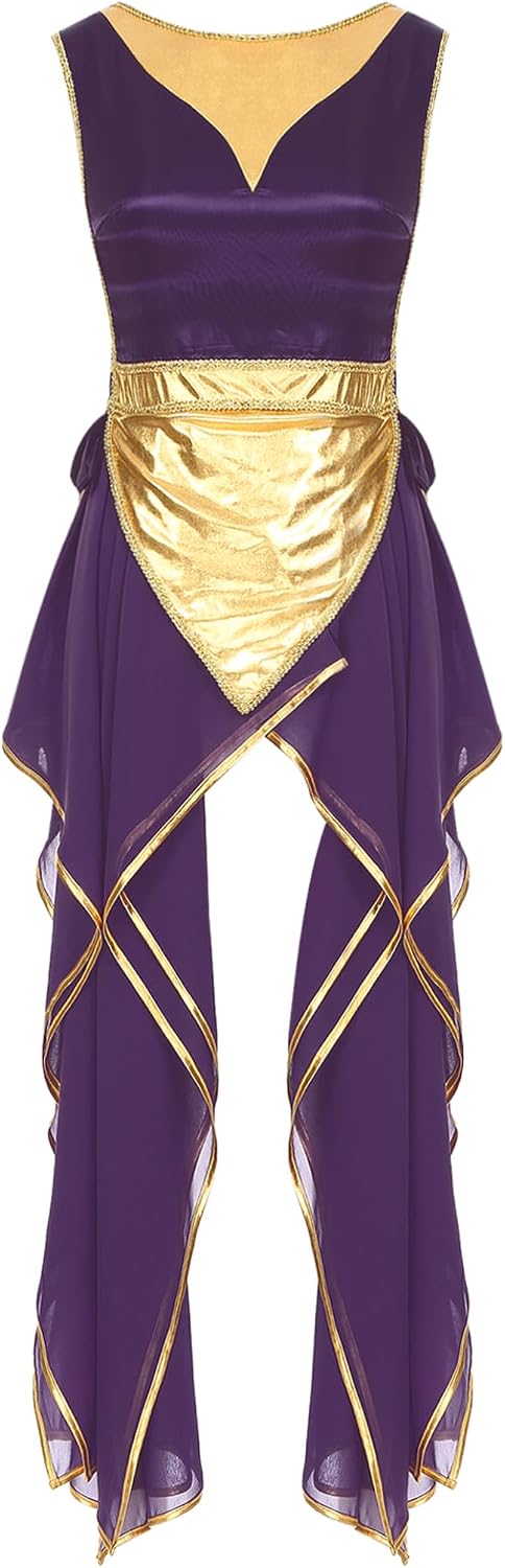 Hedmy Womens Metallic Shiny Liturgical Praise Dance Tunic Church Worship Tunic Overlay Dance Costume