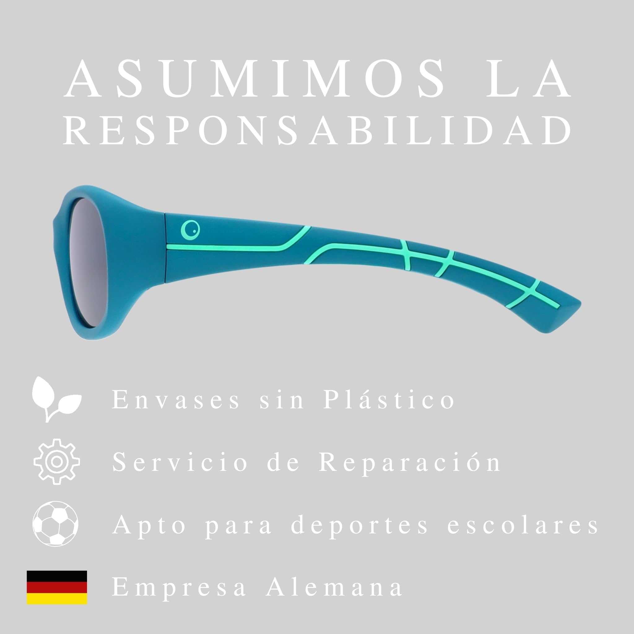 ActiveSol Gafas de Sol para Niños Extra Oscuras Categoría 4, "Kids@School 5 – 10 Años, Polarizadas, Protección UV400