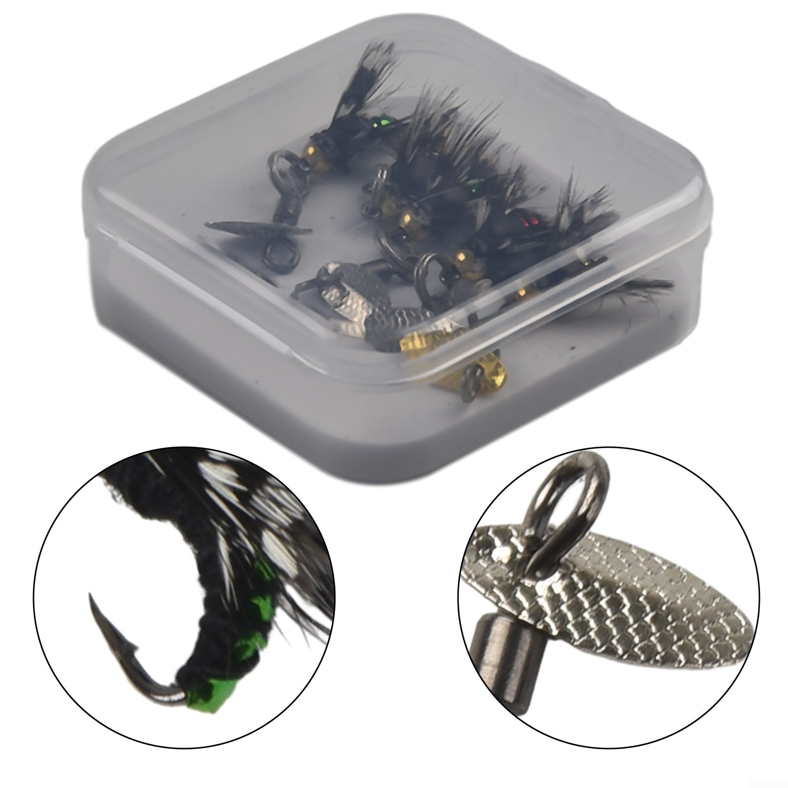 Kit de leurres de pêche à la mouche, kit de pêche à la mouche, leurres de pêche à la mouche, leurres de pêche à la mouche faits à la main pour bar, truite, saumon