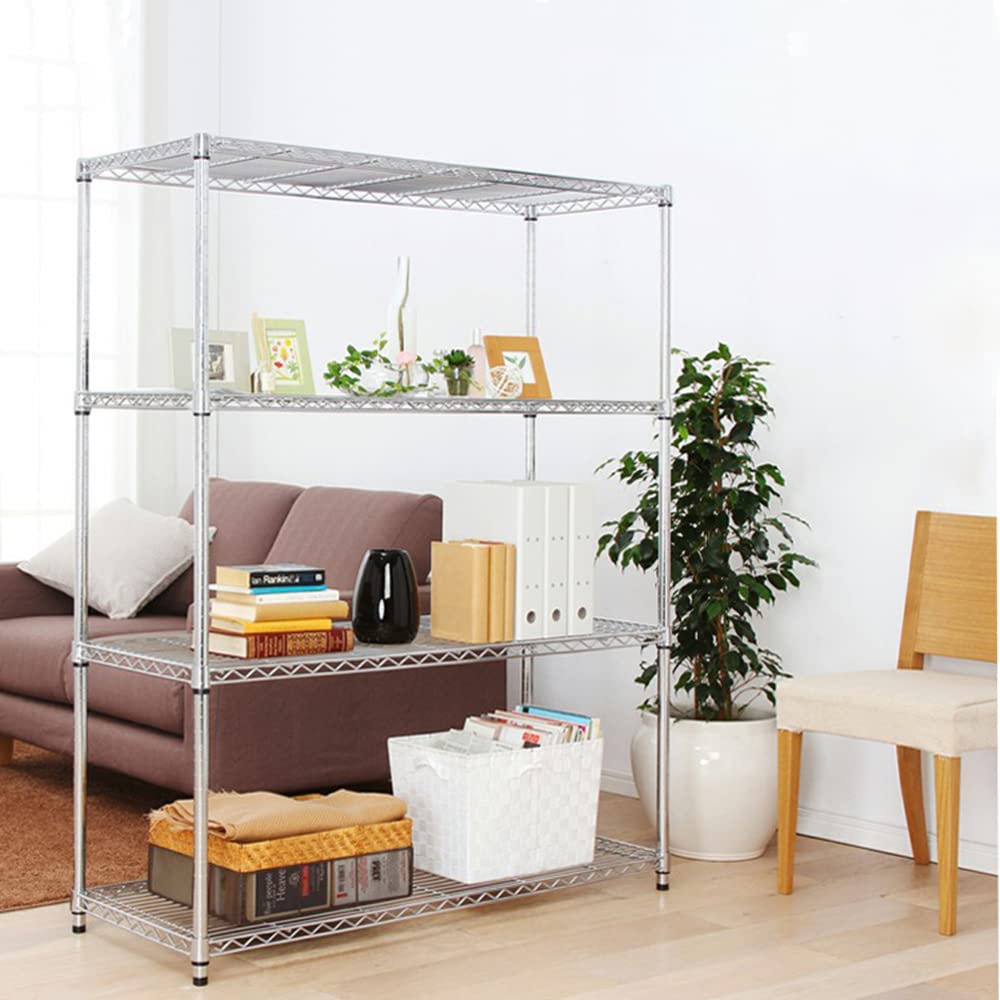 Amazon｜スチールラック スチールシェルフ メタルラック 4段 幅