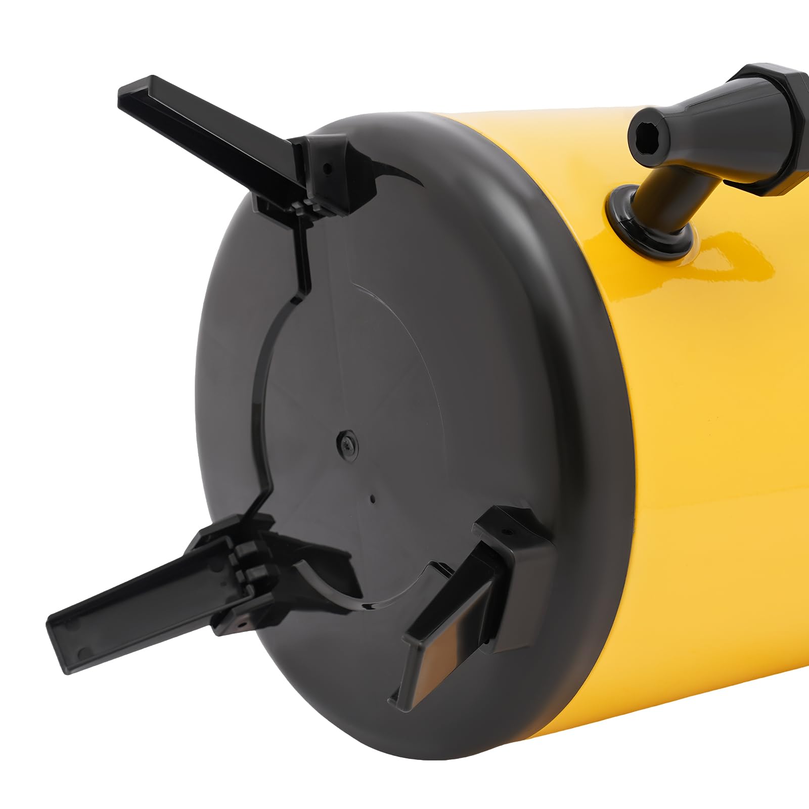 Fût isotherme en acier inoxydable 10 l - Fontaine d'eau chaude et froide avec robinet - Récipient à boissons isolé - Distributeur de boissons pour café, lait froid, eau, jus (jaune)
