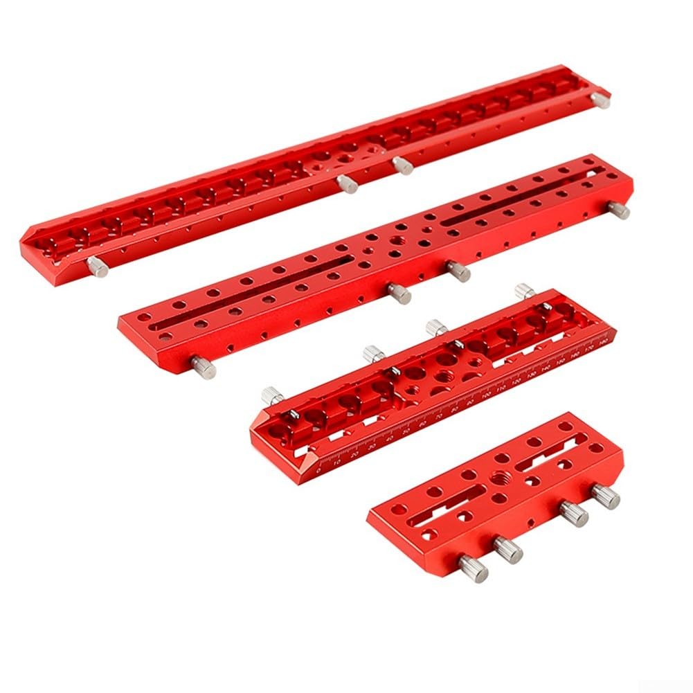 Plaque à queue d'aronde, fente de guidage 2 en 1 en alliage d'aluminium pour pinces Vixen, support de montage rouge 120-445 mm (120 mm)