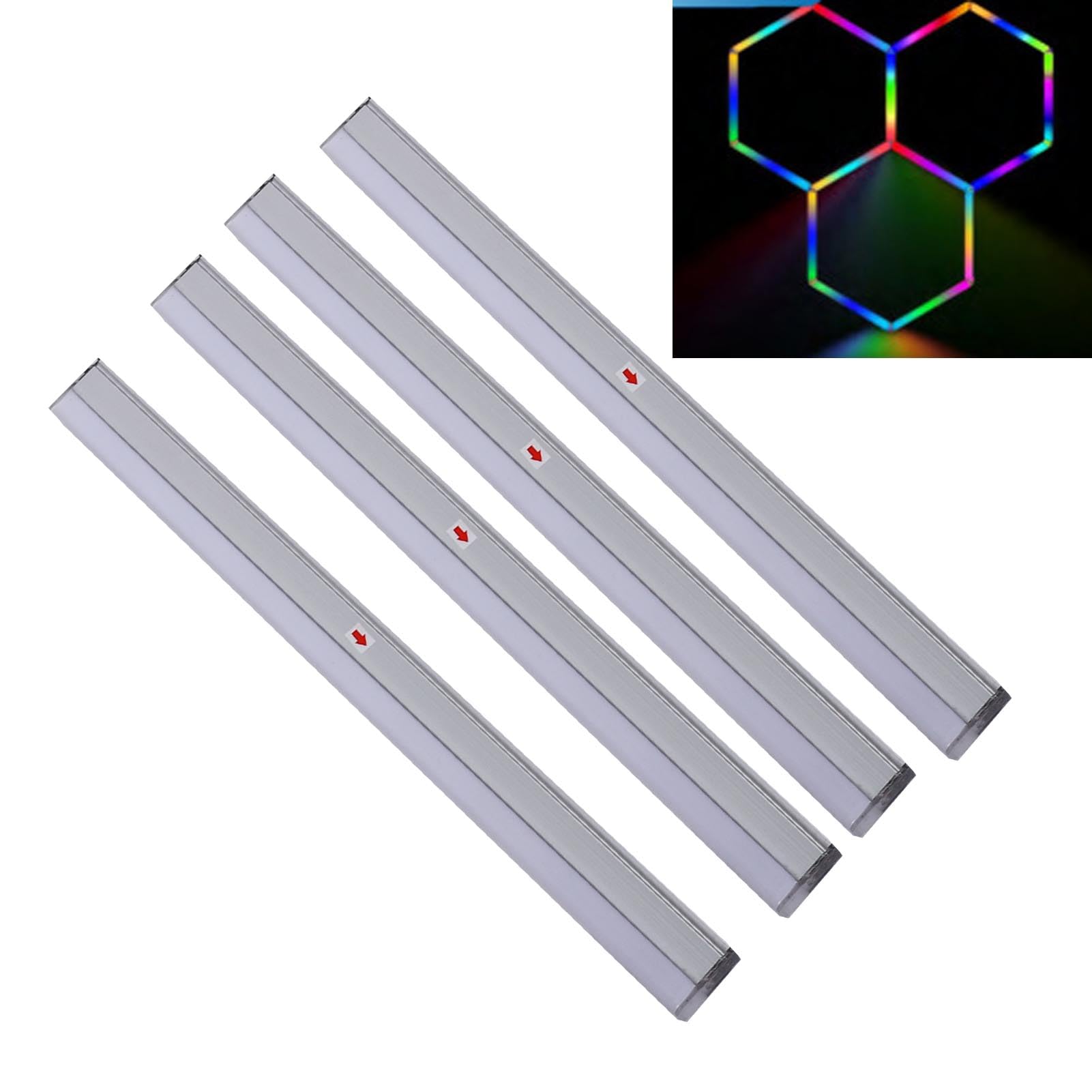 Eujgoov Luces Hexagonales Remotas, Panel de Luz LED RGB con Control Remoto para Fiestas, Juegos, Dormitorio, Pared, Pasillo, Bar, Cafetería, Garaje