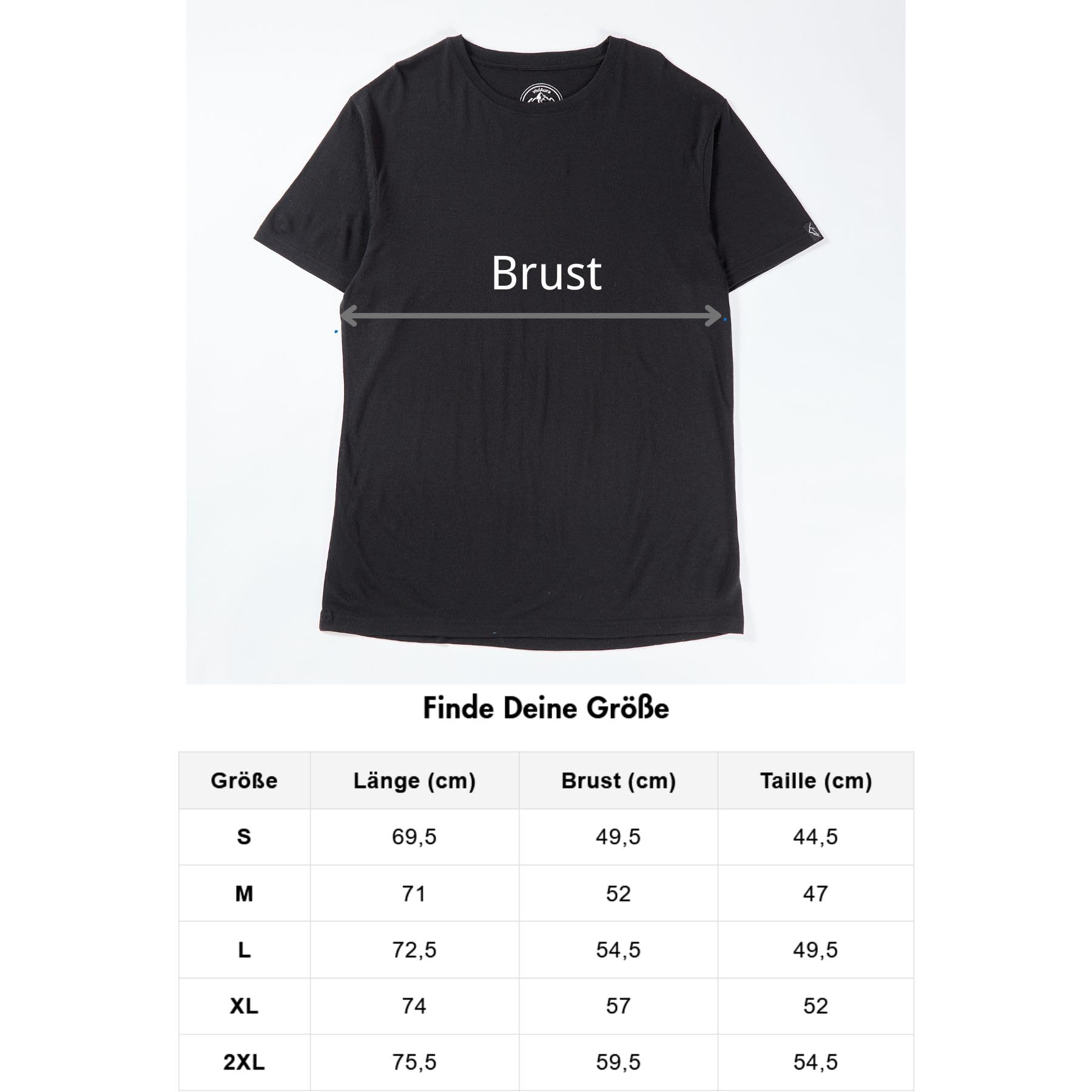 T-shirt pour homme en 100 % laine mérinos extra fine – Ultra léger, respirant, inodore et régulateur de température – Idéal pour le quotidien, le sport et les voyages