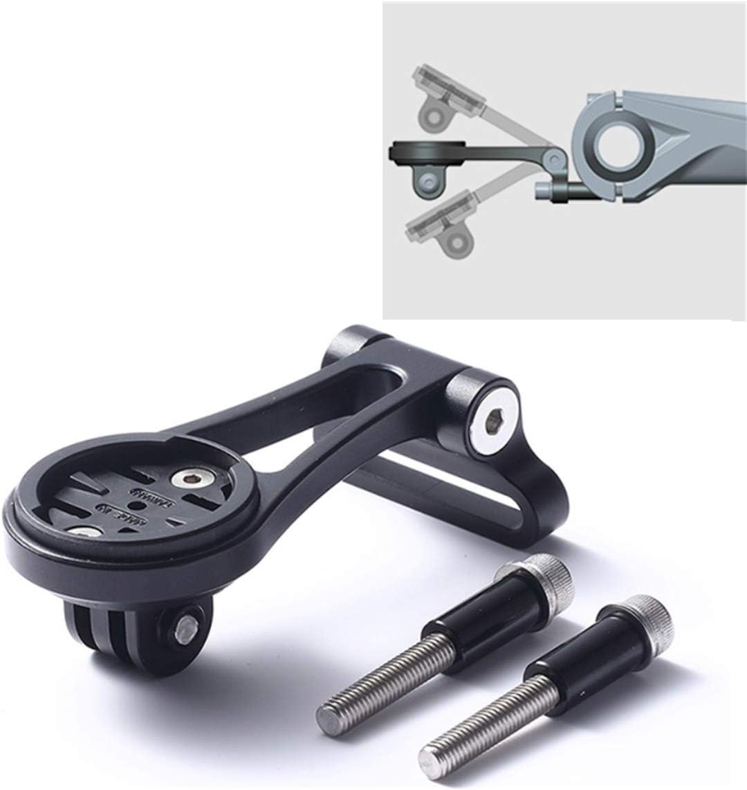 CNC LOL - Supporto per computer da bicicletta, per Garmin Edge 200, 500, 510, 530, 540, 800, 810, 830, 840, 1000, 1030, 1040, 1050 (nero/rosso