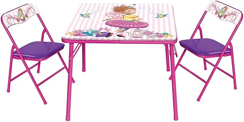 Fancy Nancy - Juego de mesa con 2 sillas, color rosa