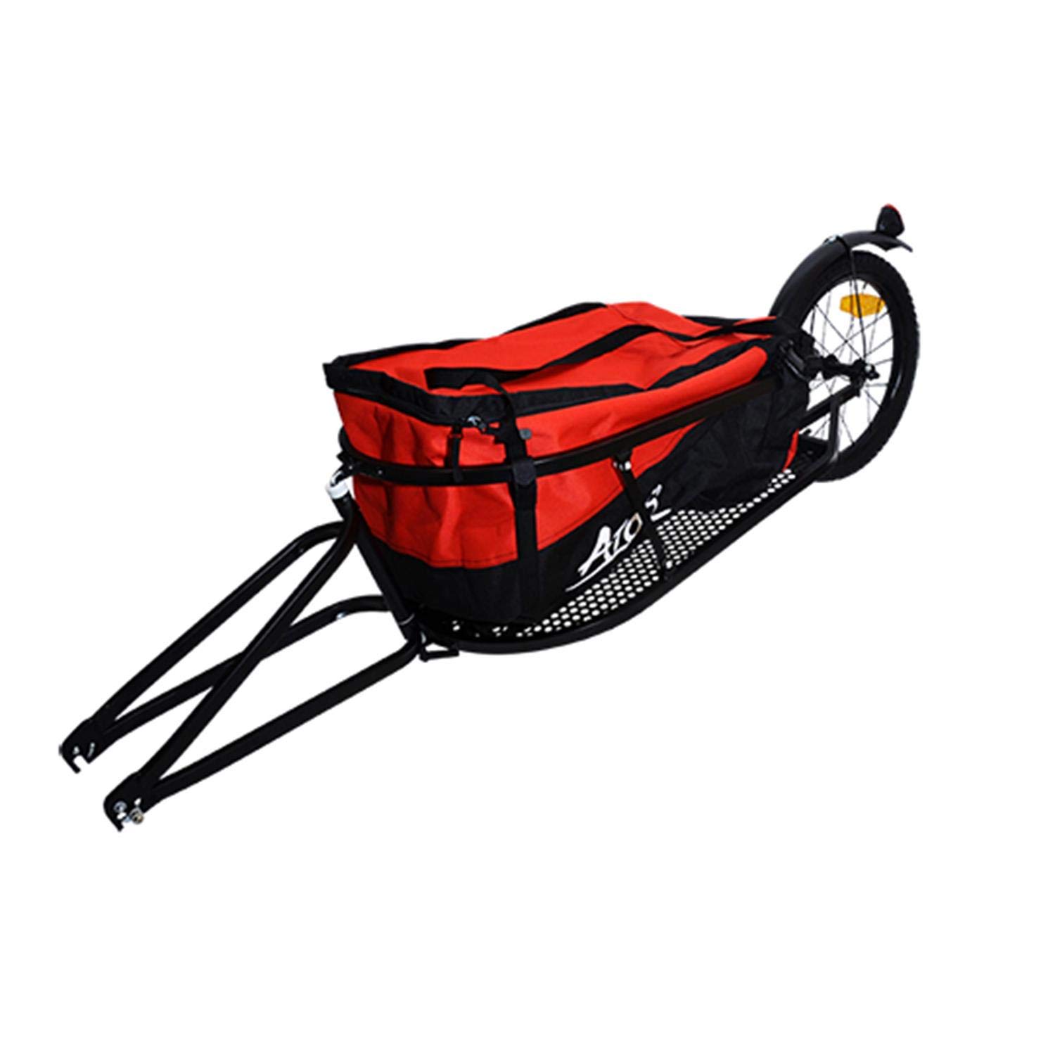 REMORQUE MONOROUE OPTIMIZ+ SAC-FIXATION MOYEU/ROUE 16"/L155 l42 H28- CHARGE MAX 37 KG