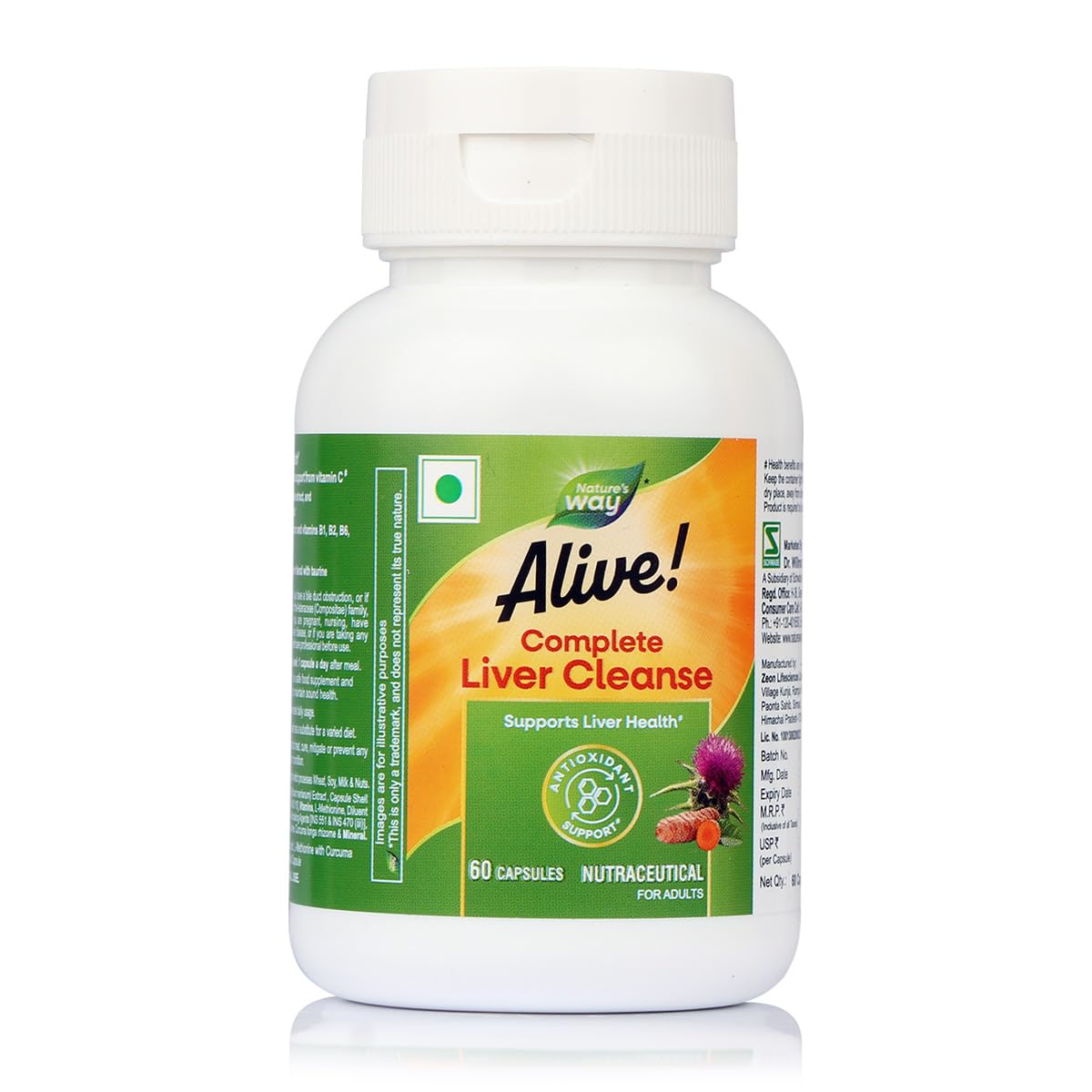 Nature's Way Alive Complete Liver Cleanse & Detox Supplement with Milk Thistle & Glutathione | Supports Natural Liver Health & Fatty Liver Care