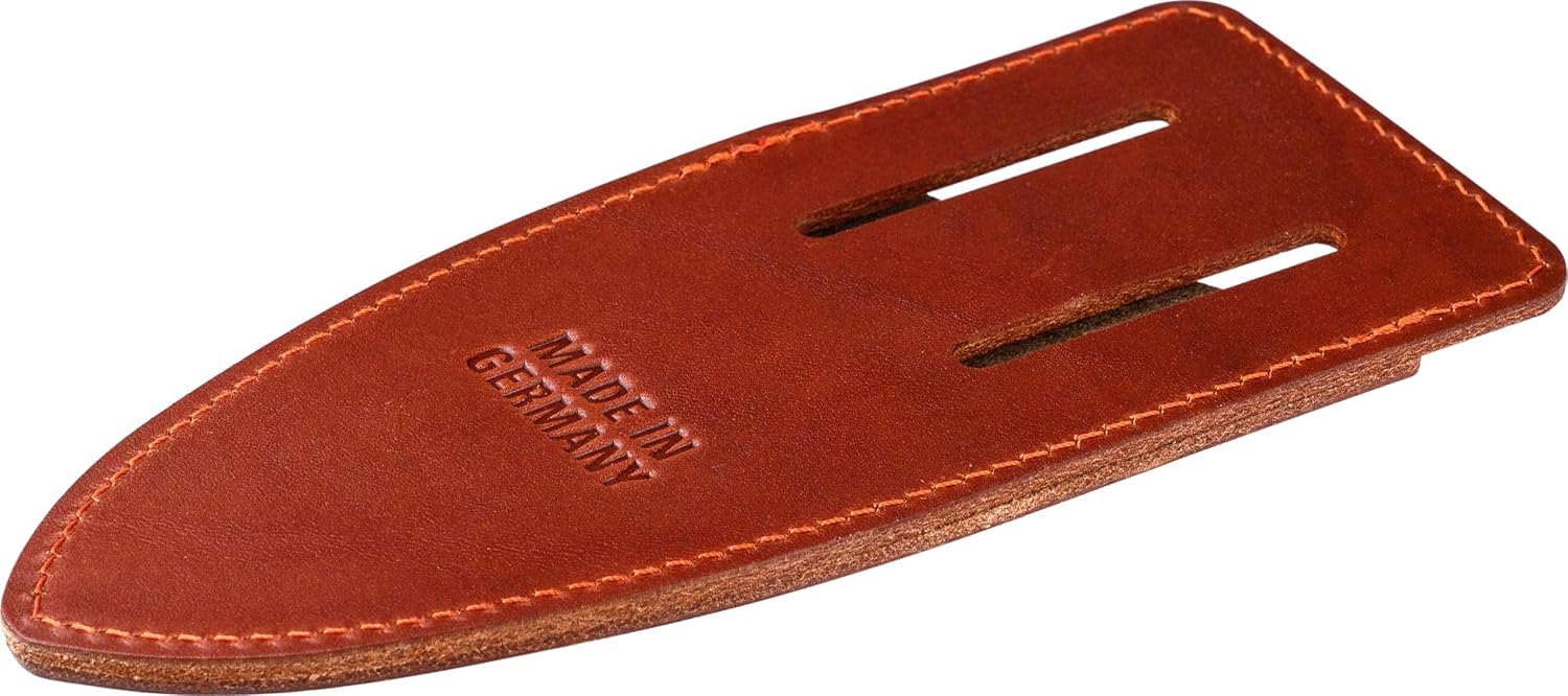 Original LÖWE 1, 100 Jahre Jubiläumsedition - Profi Gartenschere Amboss Schere 1.100 aus Metall mit rostfreier Stahlklinge zusammen mit handgefertigtem Lederholster