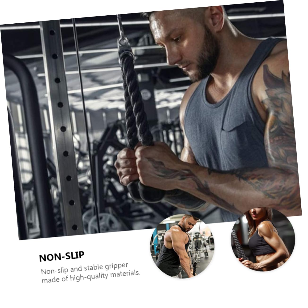 Seilzugsystem für Krafttraining 8 Stück für Heimfitness