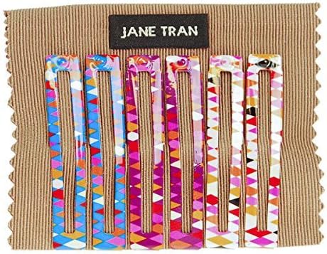 Jane Tran Harlequin Print Square Clip Set