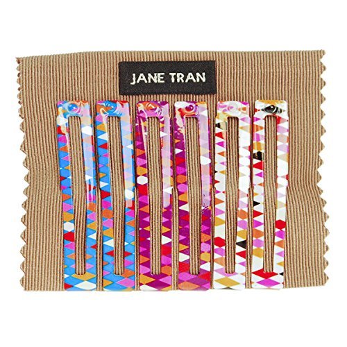 Jane Tran Harlequin Print Square Clip Set