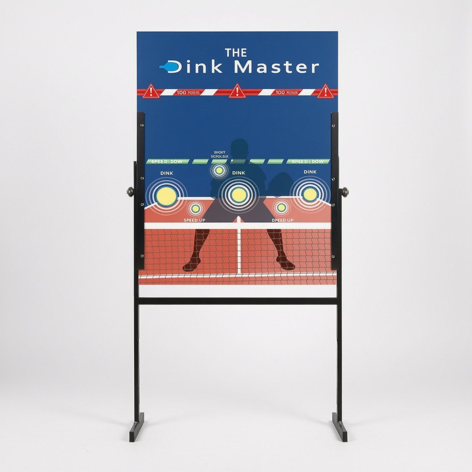 Pickleball Practice Board with Stand Freestanding Pickleball with Stand Portable for Beginners, Coaches, Backyards, Residential Courts, Associations Blue 75x90-picture-21