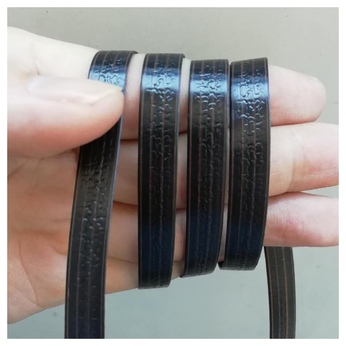 213ft PE Flat Rattan Woven Rope, Plastic Wicker Furniture Repair Rattan, Synthetic Rattan Replacement Material for Patio - Deep Coffee