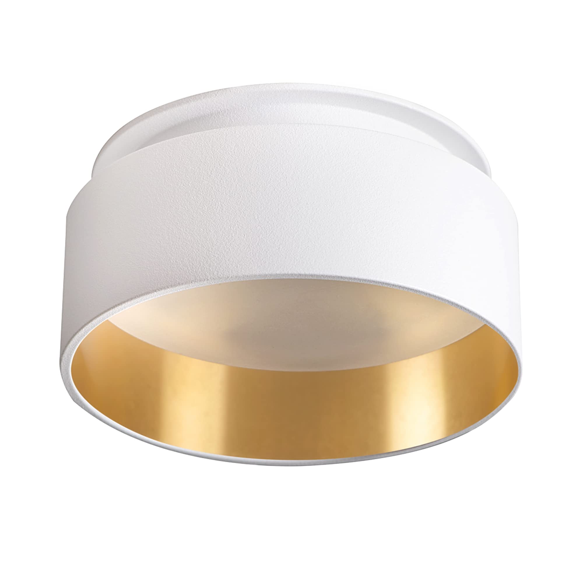 SSC-LUXon 4 Stück Sudara Decken Einbauspot indirektes Licht - Spot Design Strahler Gold weiß Einbauleuchte Deckenlampe für GU10 / Modul