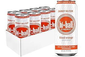 Vitamin-Enriched Blood Orange Seltzer Water (8-Pack of 16 Fl Oz)