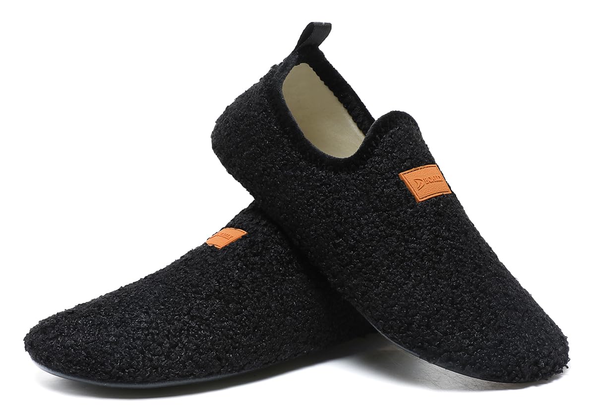 QZKDM Lightweight Slip on Grip Indoor House Slippers Barefoot Non Slip Home Exercise Yoga Shoes for Men Women