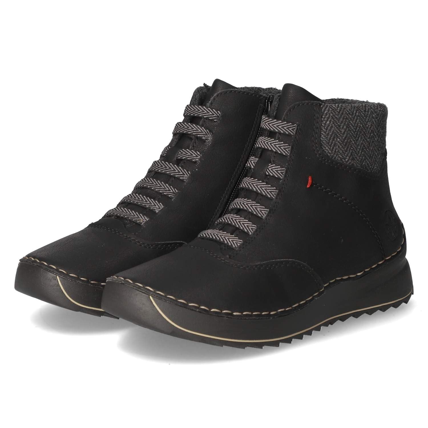 Rieker 51553-00 Slip-On Boots Synthetic Women in Black, Black 00, 6.5 UK