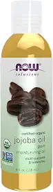 Agora soluções, óleo de jojoba orgânico, óleo multiuso hidratante para rosto, cabelo e corpo, 4 onças