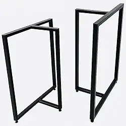 BASES de MESA Estilo INDUSTRIAL Modelo T 75x60cm Kit c/2un (Preto)