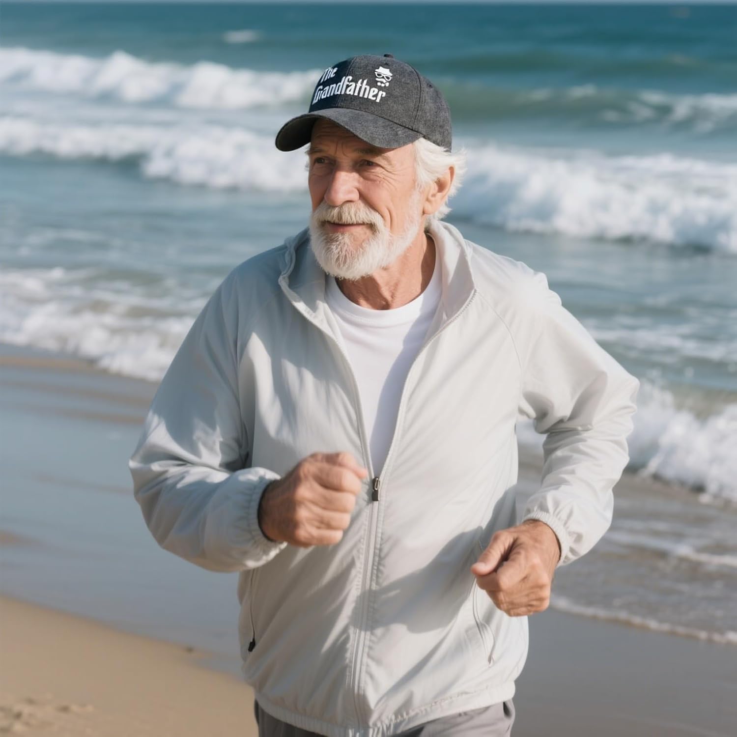 Gifts for Grandfather, Grandpa Hat, Grandfather Father Day Christmas Birthday Gift Ideas, Adjustable Baseball Cap Black - Image 6