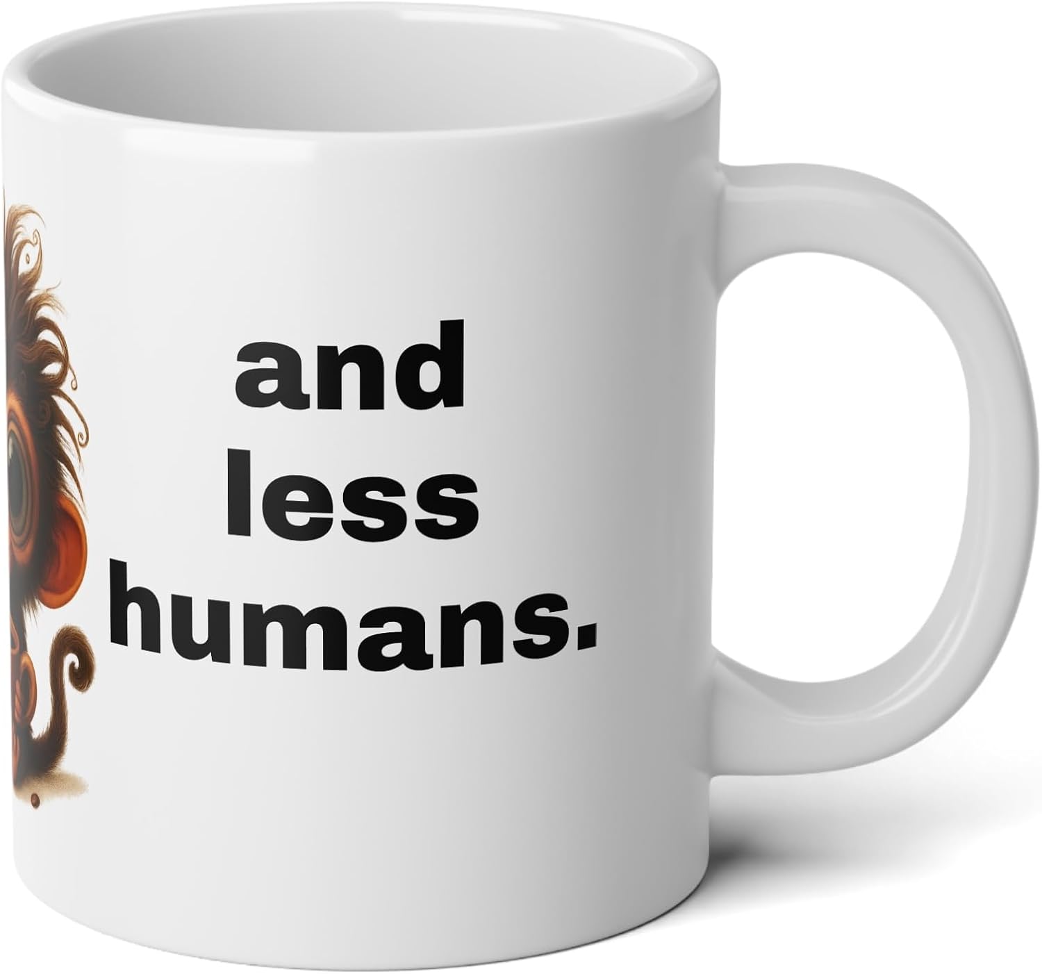 Funny 20oz Ceramic Coffee Mug Some Days Require More Coffee, Less Humans Quote Gift for Coworkers, Friends, Coffee Lovers - Image 4