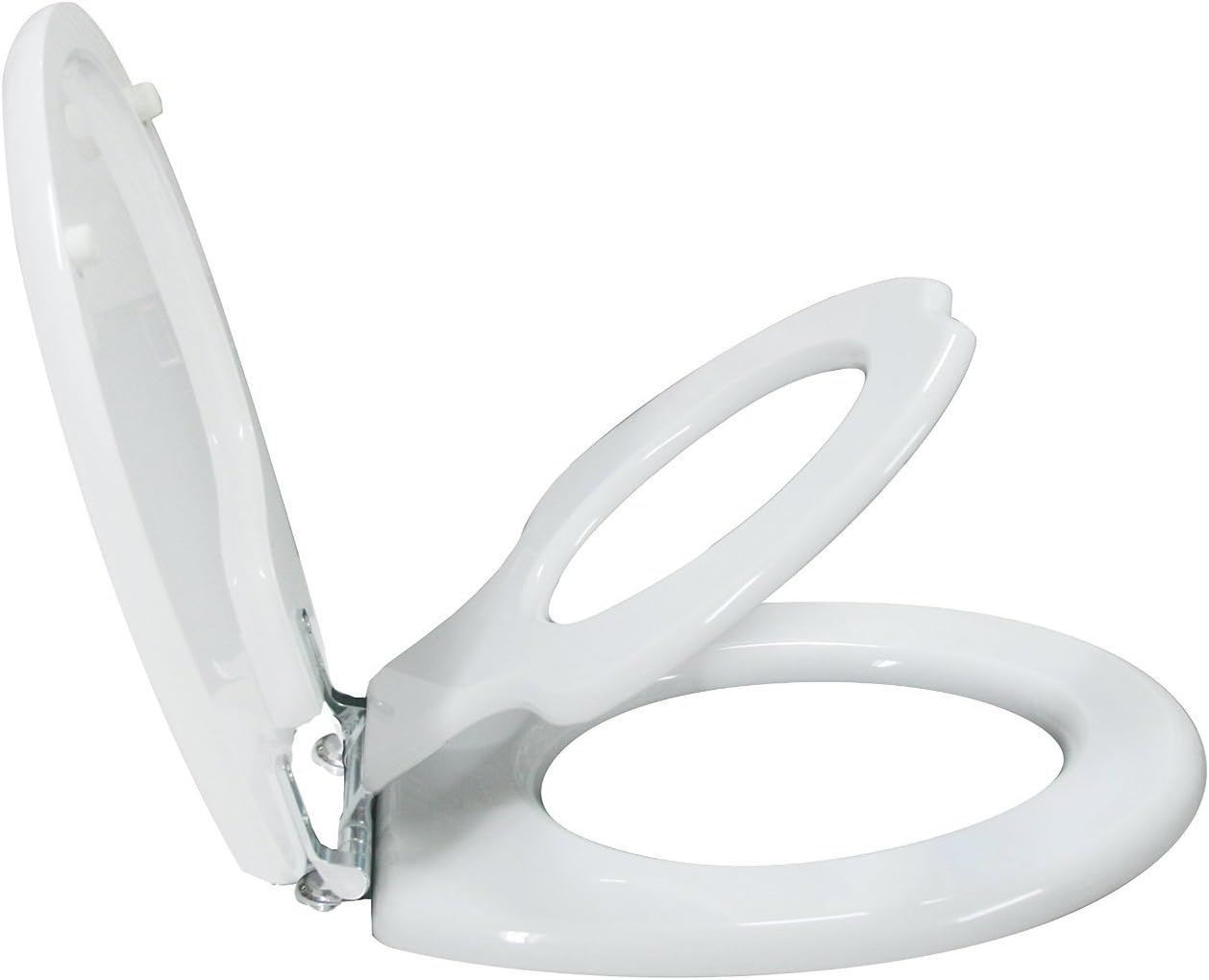 6TSTE9999SL 000-1 TinyHiney Elongated Toilet Seat with Metal Hinges, White
