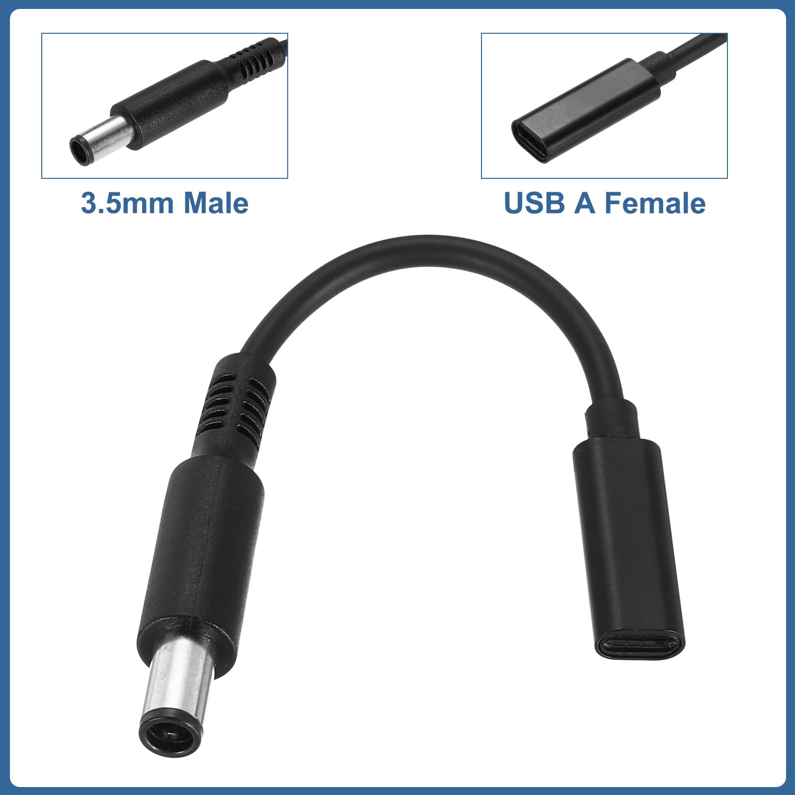 Sourcing Map DC Einbaubuchse 5,5x2,1 Mm – 7 Stück Netzteil-Buchsenstecker, Metall/Kunststoff, Silber/schwarz