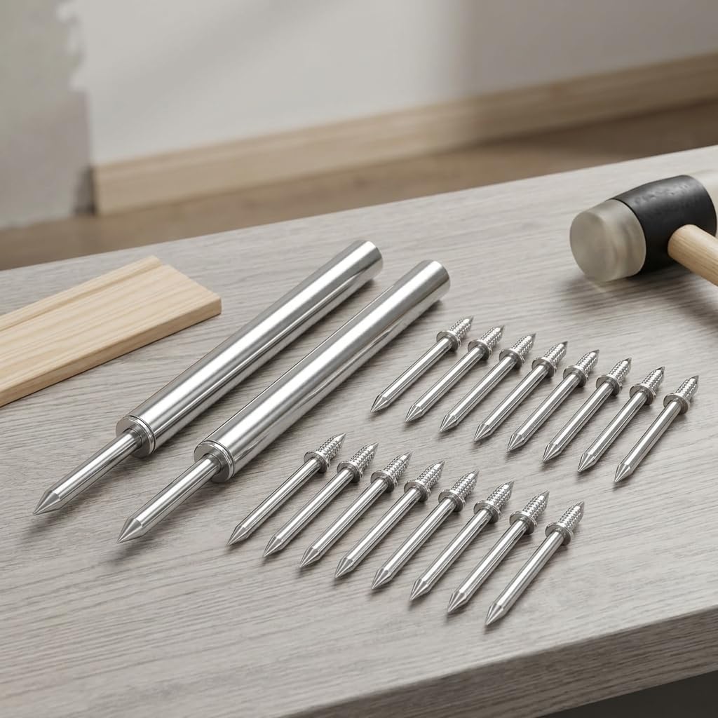 Double Headed Skirting Nails Tool 200 Pcs High Carbon Steel for