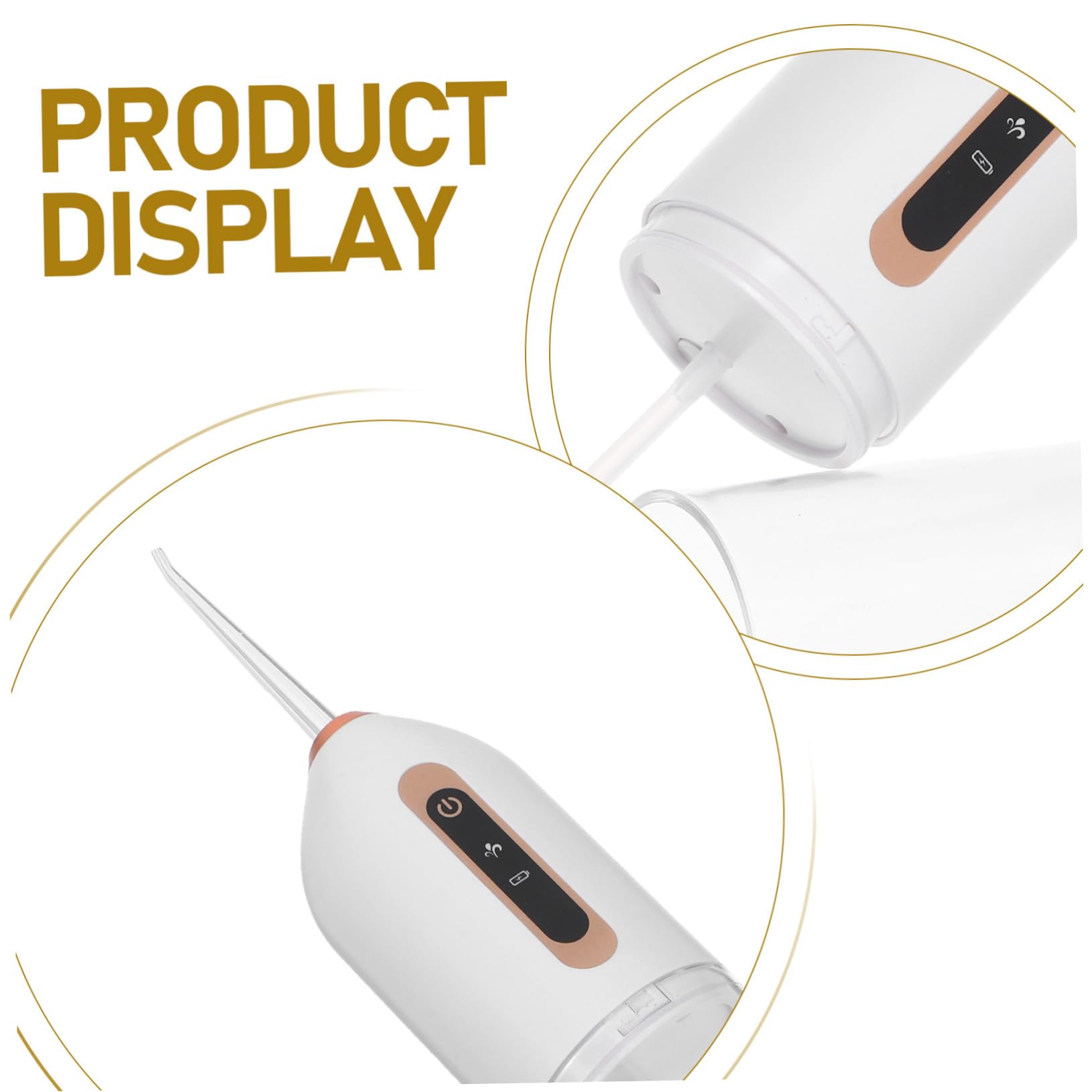 FRCOLOR Irrigador Bucal Portátil Mini de Carga USB Resistente al Agua para Uso Viajes Cuidado Bucal Irrigador Dental Inalámbrico