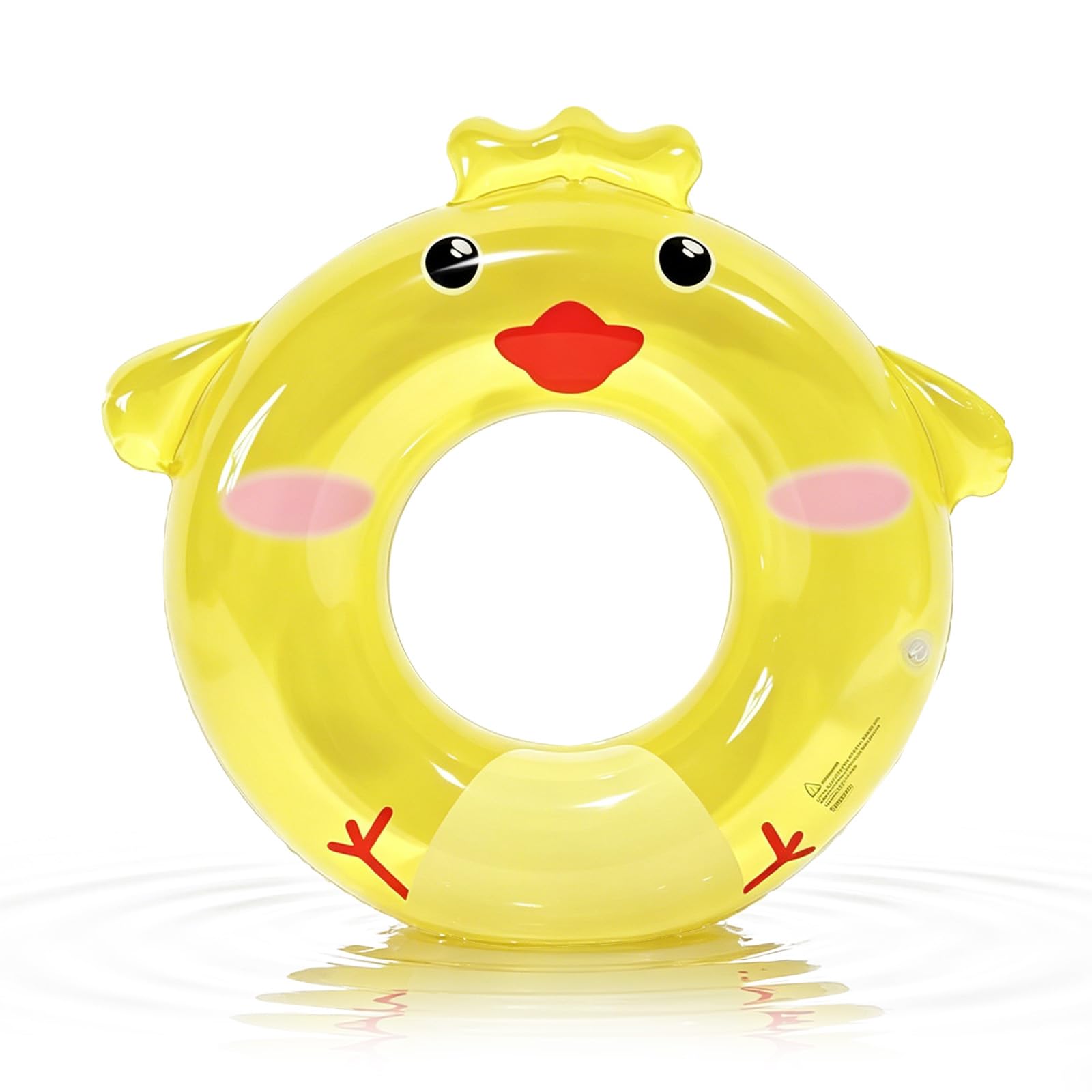 Swimming Ring Inflatable Rubber Rings for Kids, 60cm Animals Inflatable Pool Ring Floaties for Kid 3-6 Year, Chick Swim Rings Water Float Inflatables Pool Floats for Boy Girl Beach Summer Water Party