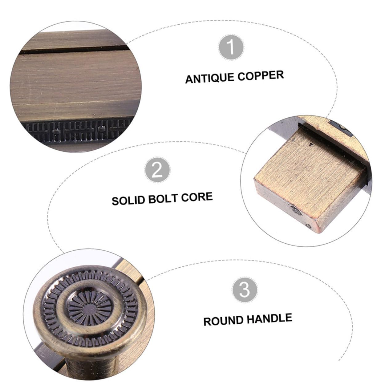 SHINEOFI 5 Pezzi Serratura Scorrevole Bullone Sicurezza per Porte e Finestre Facile Installazione e Resistente Perfetta per Bagni e Camere da Letto