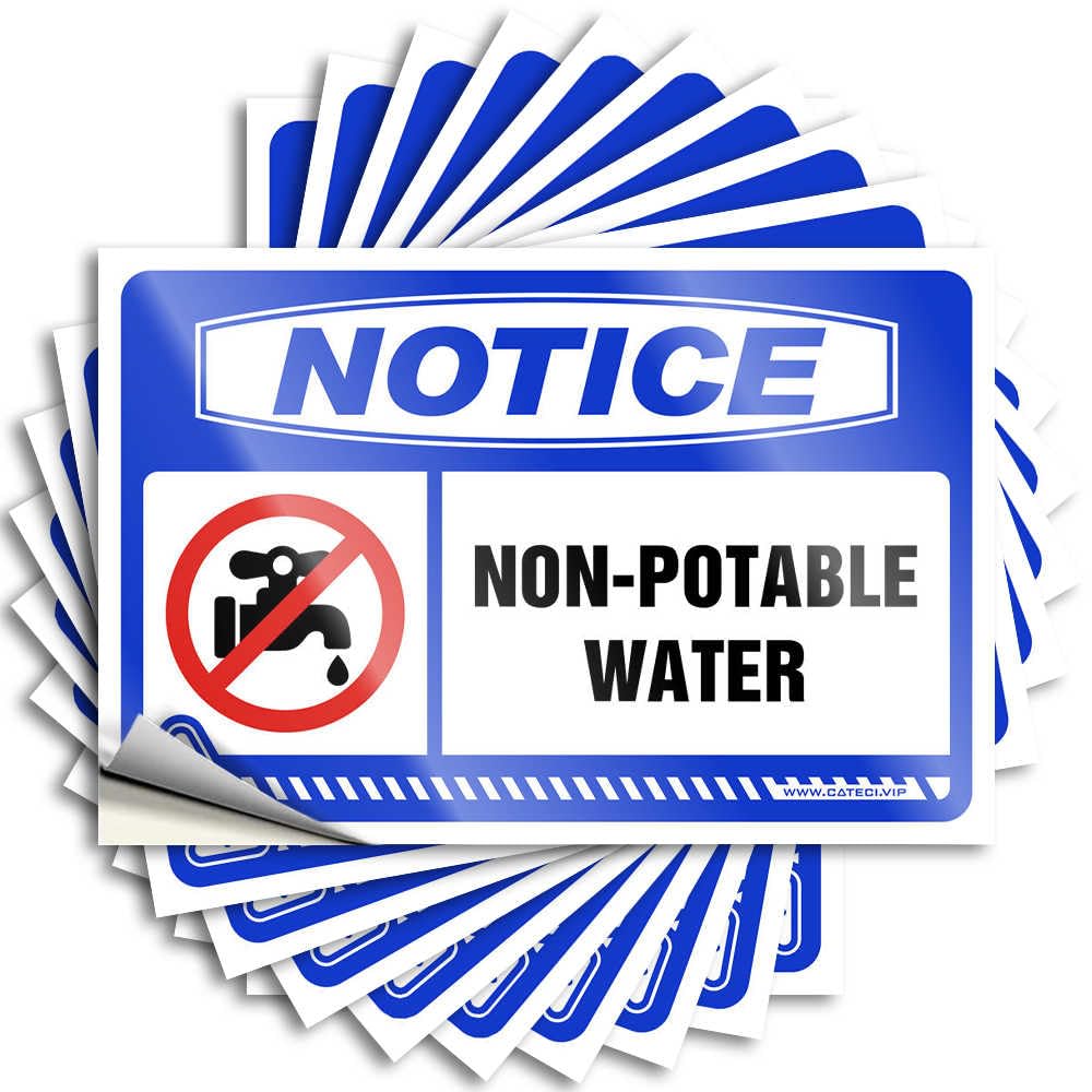 Sign Cool for Man Car Banner Windshield Magnetic Sticky Back - Notice Non-Potable Water Wine Signs Home Bar(6X9CM-10Pcs)