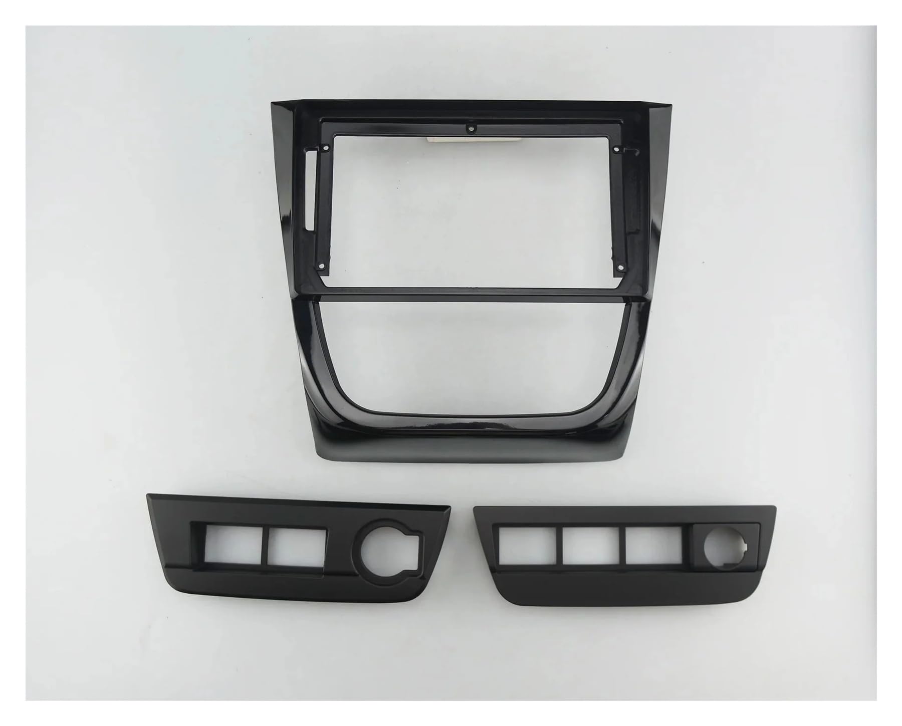 Mascherina Autoradio Cornice Stereo 2 DIN Auto per VW per Golf 5 2008 2009 2010 2011 2012 9 Pollici Kit Telaio Pannello Centrale Fascia UV Cruscotto Plastica Nera